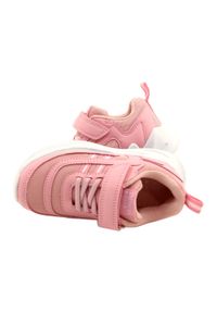 ADI Buty sportowe dziewczęce American Club HL58/22 Różowe. Kolor: różowy. Materiał: skóra, materiał, tkanina