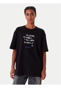 Karl Lagerfeld Jeans T-Shirt A4W17009 Czarny Relaxed Fit. Kolor: czarny. Materiał: bawełna #1