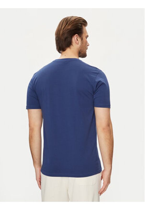 Ellesse T-Shirt Trea SHV20126 Granatowy Regular Fit. Kolor: niebieski. Materiał: bawełna