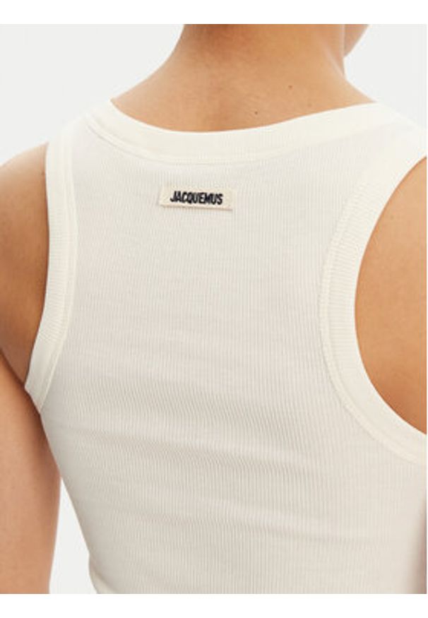 JACQUEMUS Top 241JS158-2032 Écru Regular Fit. Materiał: bawełna