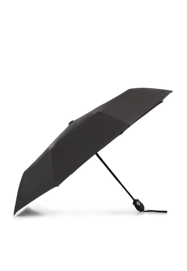 Czarny parasol Wittchen w kolorowe wzory