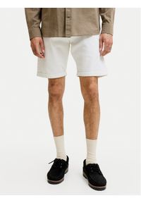 Jack & Jones Szorty jeansowe Rick 12294338 Biały Regular Fit. Kolor: biały. Materiał: bawełna #1
