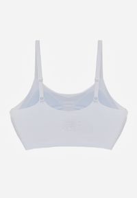 Born2be - Niebieski Bezszwowy Biustonosz Bez Fiszbin z Usztywnianymi Miseczkami Leavessa. Kolor: niebieski. Materiał: tkanina #7