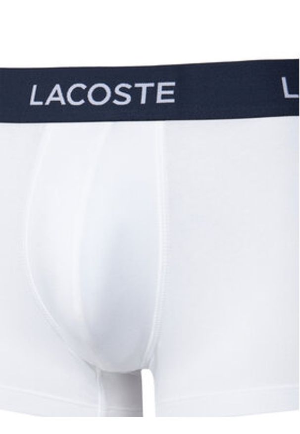Lacoste Komplet 5 par bokserek 5H1292 Biały. Kolor: biały. Materiał: bawełna
