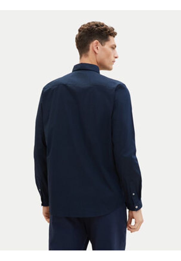 Tom Tailor Koszula 1037435 Granatowy Regular Fit. Kolor: niebieski. Materiał: bawełna
