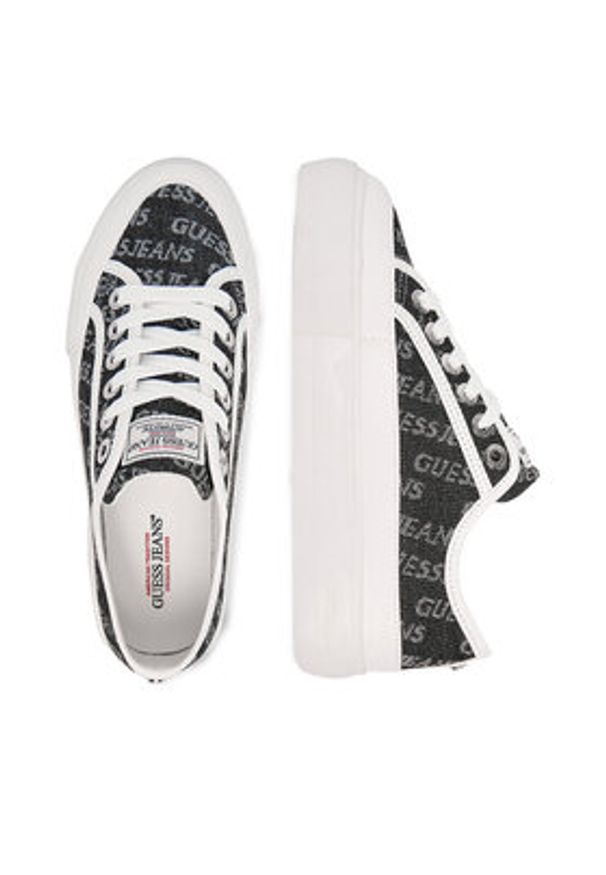 Guess Jeans Tenisówki CWBEO-GJ13456 Czarny. Kolor: czarny. Materiał: materiał