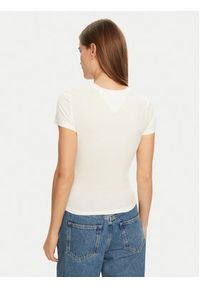 Tommy Jeans T-Shirt Essential DW0DW19447 Biały Slim Fit. Kolor: biały. Materiał: bawełna #4