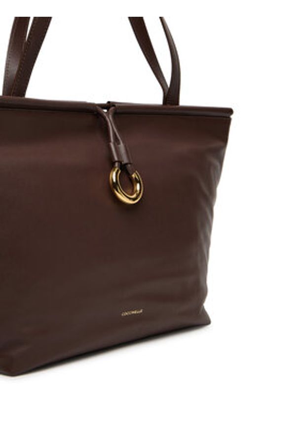 Coccinelle Torebka Bag Smoth L E1 T1F 11 01 01 Brązowy. Kolor: brązowy. Materiał: skórzane