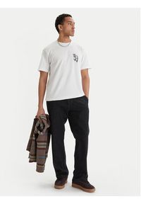 RVCA T-Shirt Double Trouble EVYZT00289 Biały Relaxed Fit. Kolor: biały. Materiał: bawełna #2