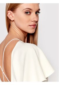 Victoria Victoria Beckham Bluzka Drape 1122WTP003178B Żółty Regular Fit. Kolor: żółty. Materiał: wiskoza