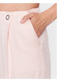 BOSS - Boss Spodnie materiałowe 50487869 Różowy Regular Fit. Kolor: różowy. Materiał: materiał, len, wiskoza