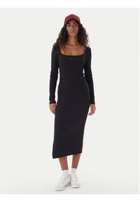 Tommy Jeans Sukienka codzienna DW0DW21915 Czarny Slim Fit. Okazja: na co dzień. Kolor: czarny. Materiał: syntetyk. Typ sukienki: proste. Styl: casual #2