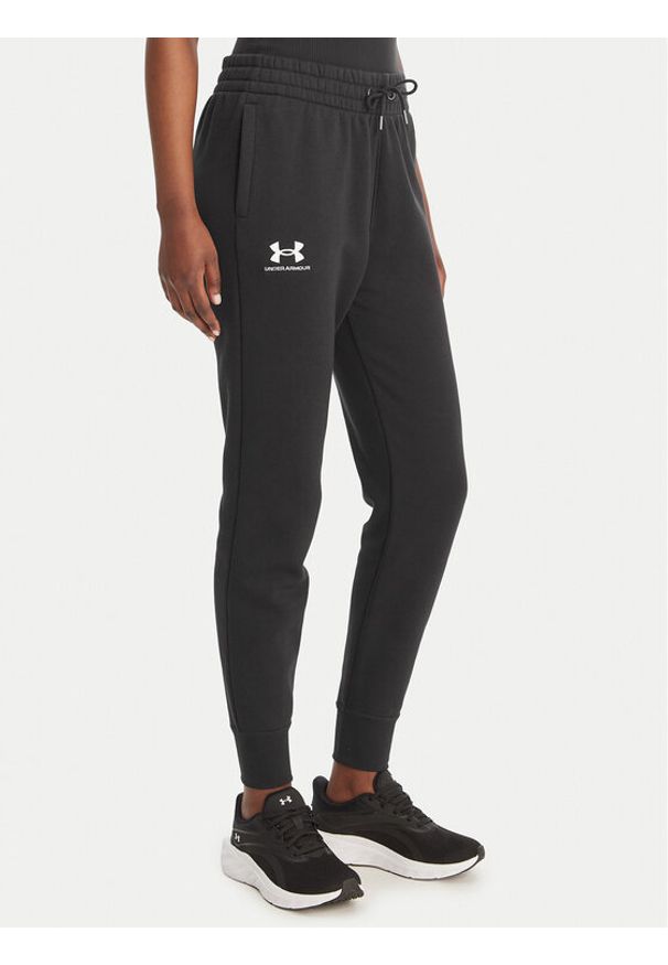 Under Armour Spodnie dresowe UA Icon Fleece 6001537 Czarny Slim Fit. Kolor: czarny. Materiał: bawełna