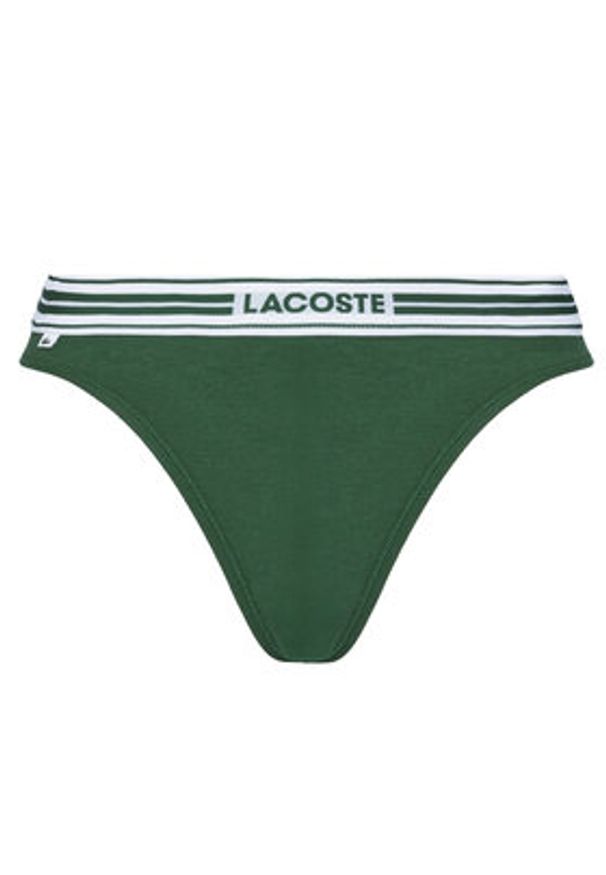 Lacoste Stringi 8F5198 Zielony. Kolor: zielony. Materiał: bawełna