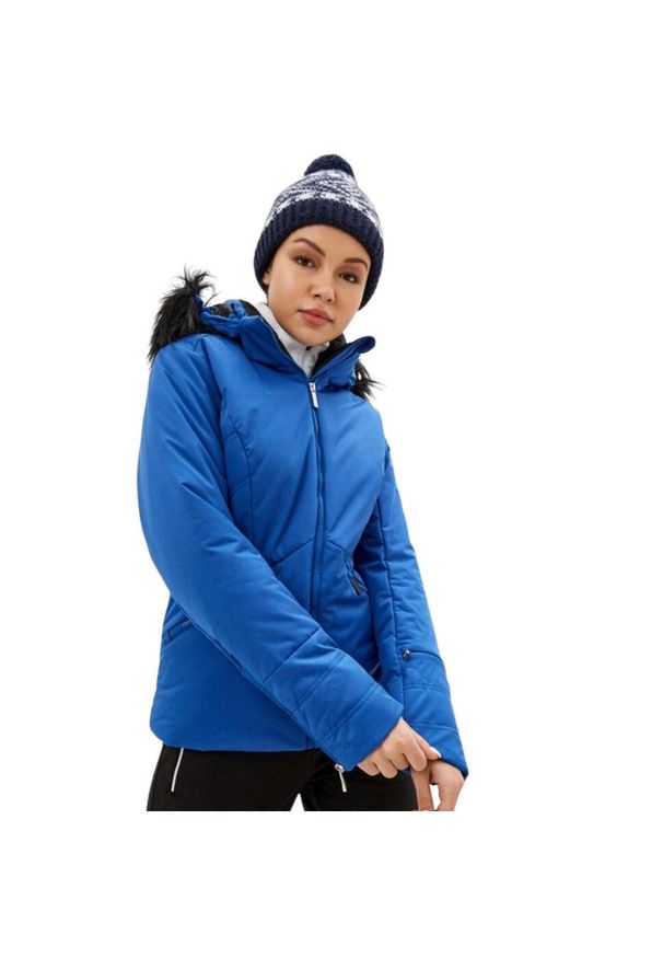 ICEPEAK - Kurtka narciarska damska Icepeak Ellorre. Kolor: niebieski. Materiał: poliester. Sezon: zima. Sport: narciarstwo