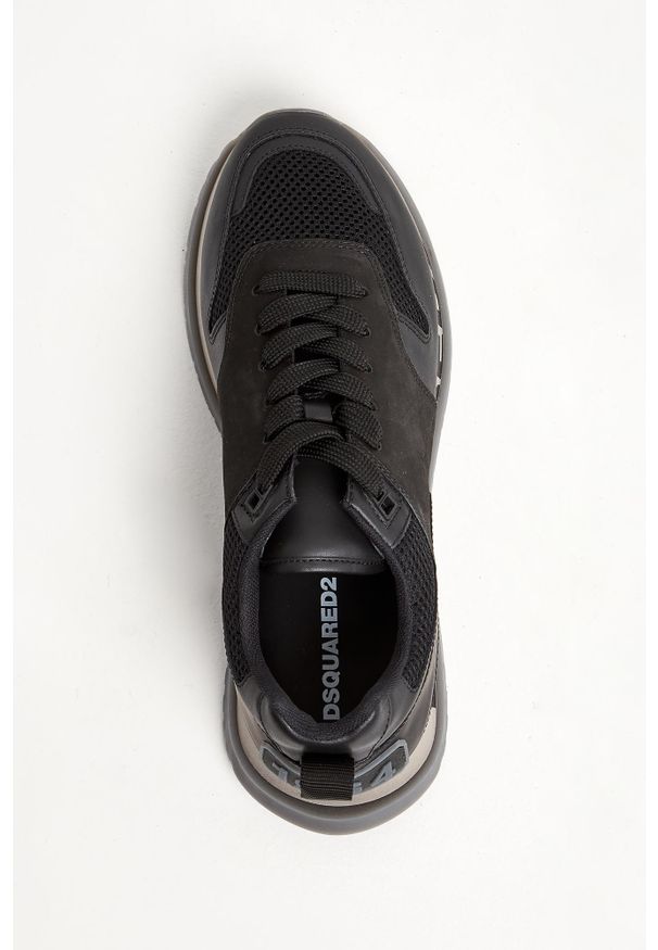 Sneakersy męskie DSQUARED2. Materiał: materiał, skóra. Wzór: aplikacja