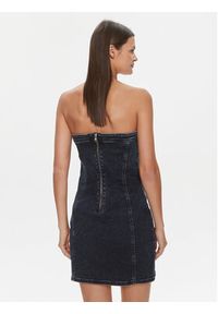 Calvin Klein Jeans Sukienka jeansowa J20J223237 Granatowy Slim Fit. Kolor: niebieski. Materiał: bawełna #5
