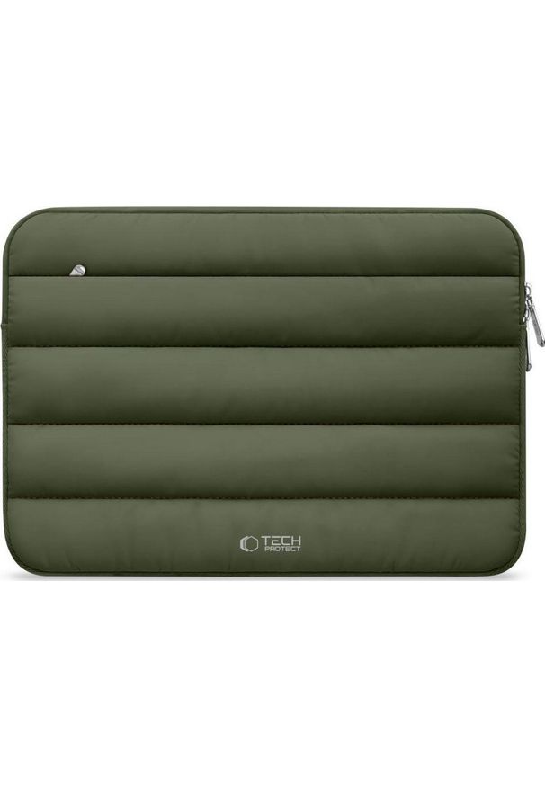 TECH-PROTECT - Etui Tech-Protect Fluffy Laptop 15-16 zielony. Kolor: zielony. Materiał: materiał. Styl: elegancki, casual