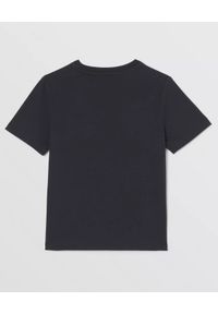 BURBERRY CHILDREN - Czarna koszulka z nadrukiem i logo 4-14 lat. Kolor: czarny. Materiał: bawełna. Długość rękawa: krótki rękaw. Wzór: nadruk. Sezon: lato. Styl: klasyczny #2
