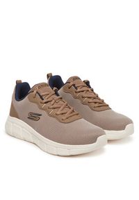 skechers - Skechers Sneakersy Bobs B Flex-Icy Edge 118109/TPE Brązowy. Kolor: brązowy. Materiał: materiał #5