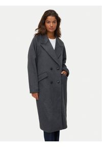 Vero Moda Płaszcz wełniany Harper 10320446 Szary Regular Fit. Kolor: szary. Materiał: syntetyk #1