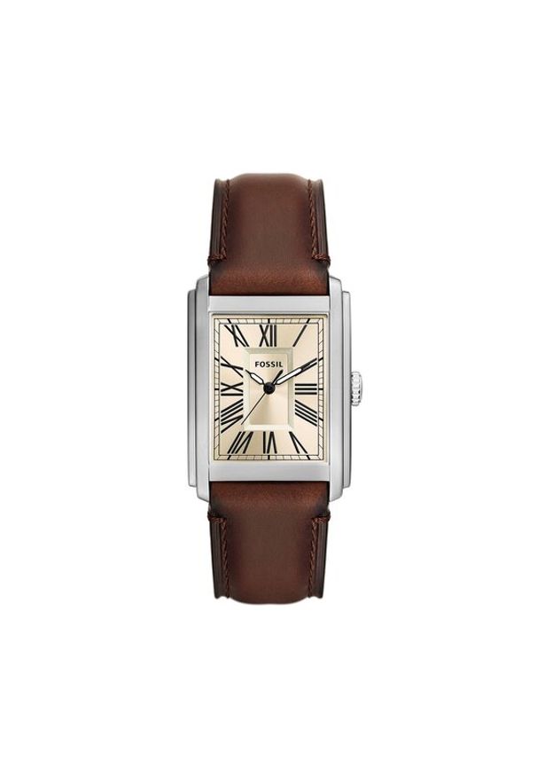 Fossil Zegarek Carraway FS6012 Brązowy. Kolor: brązowy