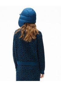 Kenzo - KENZO - Sweter z monogramem Sport. Kolor: niebieski. Materiał: dzianina, prążkowany, materiał. Długość rękawa: długi rękaw. Długość: długie. Wzór: aplikacja. Styl: sportowy #2