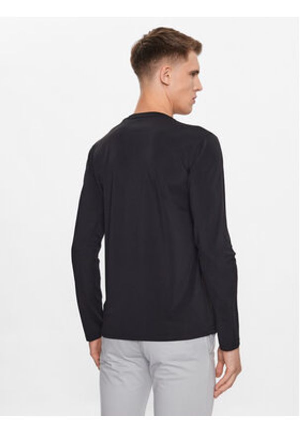 Guess T-Shirt M3YI39 KBS60 Czarny Slim Fit. Kolor: czarny. Materiał: syntetyk