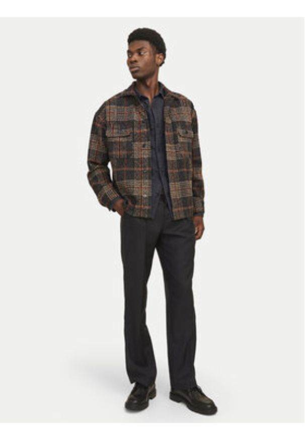 Jack & Jones Koszula jeansowa Travis 12269262 Czarny Comfort Fit. Kolor: czarny. Materiał: bawełna