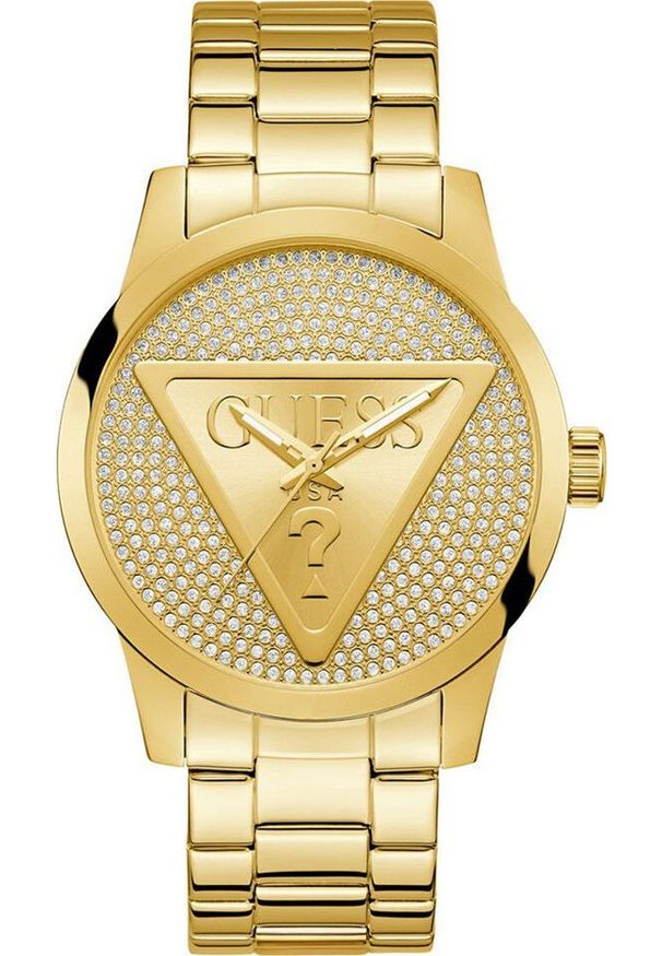 Zegarek męski Guess GW0915G1 CYRKONIE złoty. Kolor: złoty