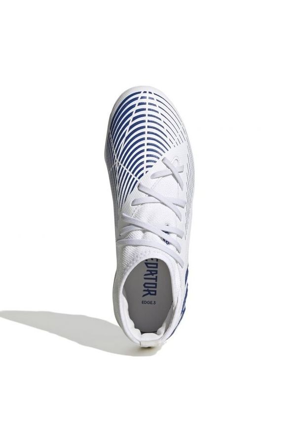 Adidas - Buty piłkarskie adidas Predator Edge.3 Fg Jr GX5211 białe białe. Zapięcie: sznurówki. Kolor: biały. Materiał: guma, syntetyk. Sport: piłka nożna