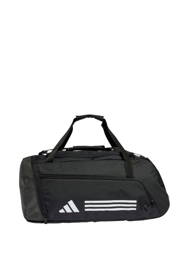 Adidas - Torba Essentials 3-Stripes Duffel Medium. Kolor: czarny, biały, wielokolorowy. Materiał: materiał. Sport: fitness