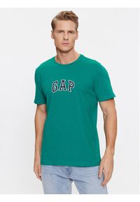 GAP - Gap T-Shirt 570044-04 Zielony Regular Fit. Kolor: zielony. Materiał: bawełna