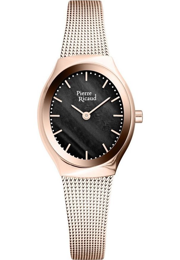 Zegarek Pierre Ricaud Zegarek damski Pierre Ricaud P22049.911EQ różowe złoto. Kolor: złoty, wielokolorowy, różowy