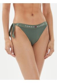 TOMMY HILFIGER - Tommy Hilfiger Dół od bikini UW0UW04497 Zielony. Kolor: zielony. Materiał: syntetyk #1