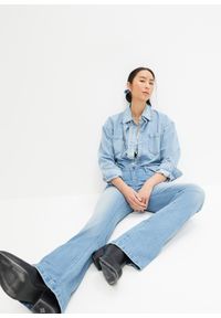 bonprix - Dżinsy o kroju bootcut, mid waist, ze stretchem. Kolor: niebieski #3