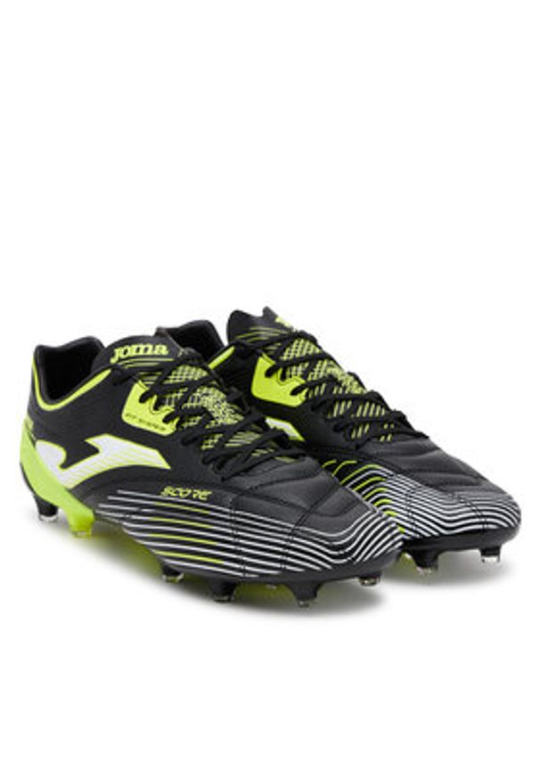 Joma Buty do piłki nożnej Score 2501 SCOS2501FG Czarny. Kolor: czarny. Materiał: skóra