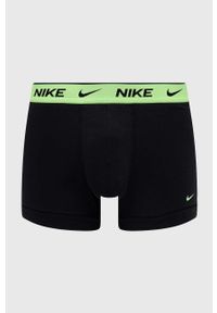 Nike bokserki 3-pack męskie kolor zielony. Kolor: zielony. Materiał: tkanina, poliester, skóra, włókno #2