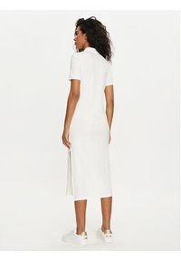Lacoste Sukienka codzienna EF9129 Biały Slim Fit. Okazja: na co dzień. Kolor: biały. Materiał: wiskoza. Typ sukienki: proste. Styl: casual #3