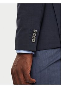 Michael Kors Marynarka MK0SB01003 Granatowy Slim Fit. Kolor: niebieski. Materiał: syntetyk