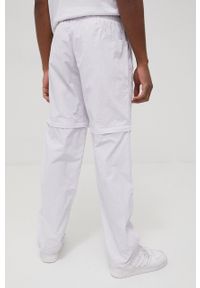 adidas Originals spodnie HF4790 męskie kolor biały gładkie. Kolor: biały. Materiał: tkanina, materiał. Wzór: gładki #4