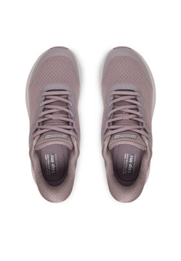 skechers - Skechers Sneakersy Bobs Skillz 117756/QUAL Brązowy. Kolor: brązowy. Materiał: materiał