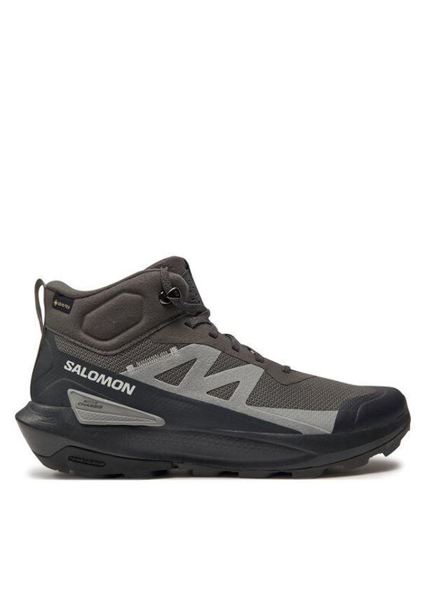 salomon - Salomon Trekkingi Elixir Activ Mid Gore-Tex L47456800 Szary. Kolor: szary. Materiał: materiał. Technologia: Gore-Tex. Sport: turystyka piesza