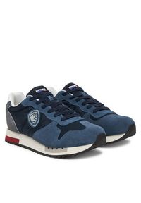 Blauer Sneakersy S6QUEENS05/MES Granatowy. Kolor: niebieski. Materiał: zamsz, skóra #4