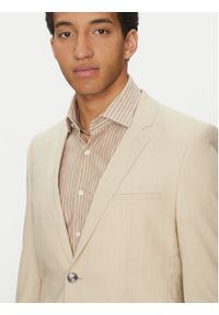 Hugo - HUGO Garnitur Arti/Hesten232X 50540341 Beżowy Extra Slim Fit. Kolor: beżowy. Materiał: syntetyk #4