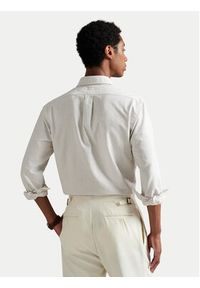 Polo Ralph Lauren Koszula 710953710004 Beżowy jasny Slim Fit. Typ kołnierza: polo. Kolor: beżowy. Materiał: bawełna #3
