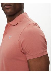 Barbour Polo Tartan MML0012PI55 Różowy Regular Fit. Typ kołnierza: polo. Kolor: różowy. Materiał: bawełna