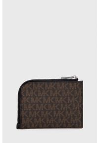 Michael Kors portfel i etui na karty 39F1LHDF5B męski kolor brązowy. Kolor: brązowy. Materiał: materiał #3