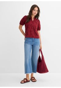 bonprix - Jeansy 7/8, wide fit. Kolor: niebieski #2
