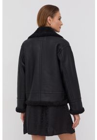 The Kooples - Kurtka. Okazja: na co dzień. Kolor: czarny. Materiał: materiał. Wzór: gładki. Styl: casual #3